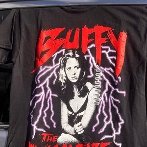 Ripple Junction Buffy Graphic Tee - Black and Red